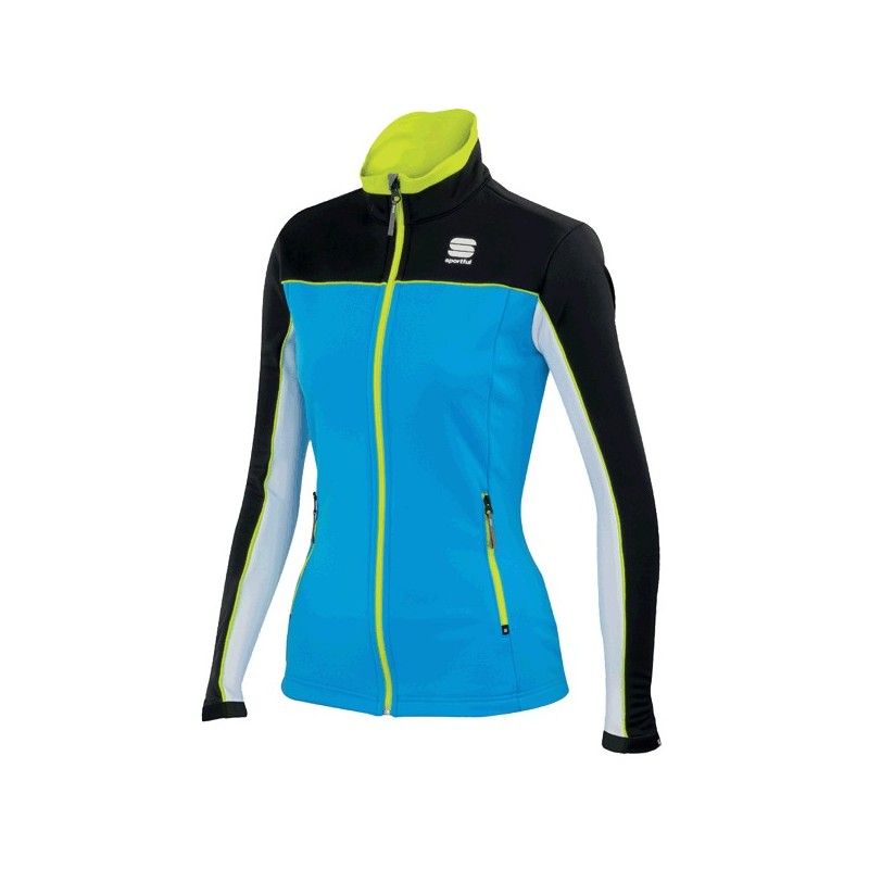 Kvinner jakke Sportful Squadra W blå-svart-hvit Kvinner jakke Sportful Squadra W blå-svart-hvit